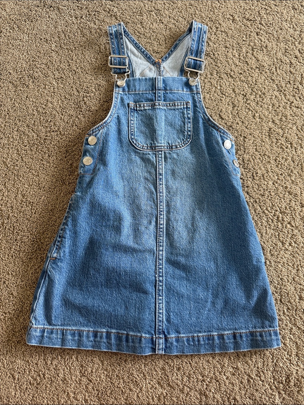 Cat & Jack Blue Denim Overall Dress for Girls